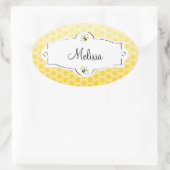 Sticker Ovale Abeille douce (Sac)