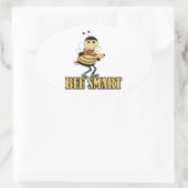 Sticker Ovale abeilles malin bee avec crayon (Sac)