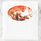 Sticker Ovale Abstrait contemporain (Sac)