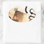 Sticker Ovale Abstrait Kandinsky (Sac)