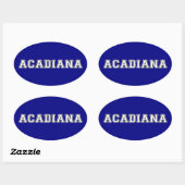 Sticker Ovale Acadiana (Feuille)