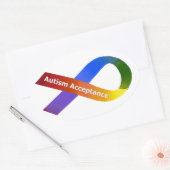 Sticker Ovale Acceptation de l'autisme (Enveloppe)