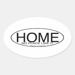 Sticker Ovale Accueil Dire Euro Style Décal Oval Slogan