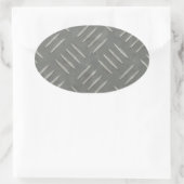 Sticker Ovale Acier inoxydable en tôle de diamant Texté (Sac)