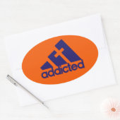Sticker Ovale Addicité (Enveloppe)