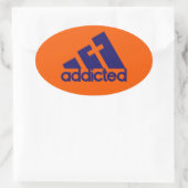 Sticker Ovale Addicité (Sac)