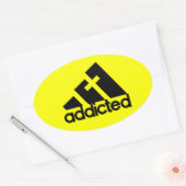 Sticker Ovale Addicité (Enveloppe)