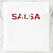 Sticker Ovale Adesivo salsa Perú (Sac)