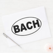 Sticker Ovale Adhésif pour pare-chocs de Bach (Enveloppe)