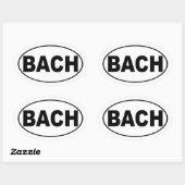 Sticker Ovale Adhésif pour pare-chocs de Bach (Feuille)