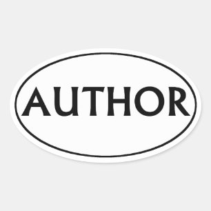 Sticker Ovale Adhésif pour pare-chocs d'ovale d'auteur