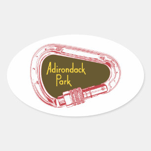 Sticker Ovale Adirondacks Escalade Carabiner