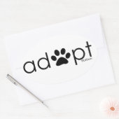 Sticker Ovale Adopter #2 (Enveloppe)