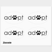 Sticker Ovale Adopter #2 (Feuille)