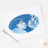 Sticker Ovale Aeolus (Enveloppe)