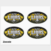 Sticker Ovale AFC Lions oval decal (Feuille)