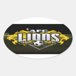 Sticker Ovale AFC Lions oval decal