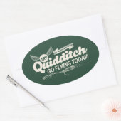 Sticker Ovale Affiche de recrutement de QUIDDITCH™ (Enveloppe)