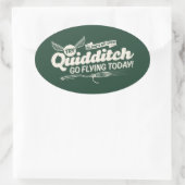 Sticker Ovale Affiche de recrutement de QUIDDITCH™ (Sac)