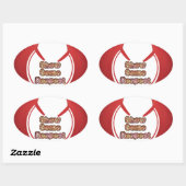 Sticker Ovale Afficher un peu de respect Imprimé (Feuille)