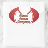 Sticker Ovale Afficher un peu de respect Imprimé (Sac)