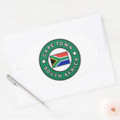 Sticker Ovale Afrique du Sud du Cap (Enveloppe)
