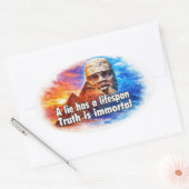 Sticker Ovale Afrocentric greatness quote (Enveloppe)