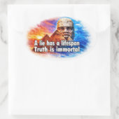 Sticker Ovale Afrocentric greatness quote (Sac)