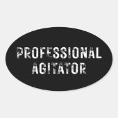 STICKER OVALE AGITATEUR PROFESSIONNEL (Devant)