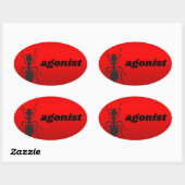 Sticker Ovale agoniste (Feuille)