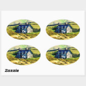 STICKER OVALE AGRICULTURE (Feuille)