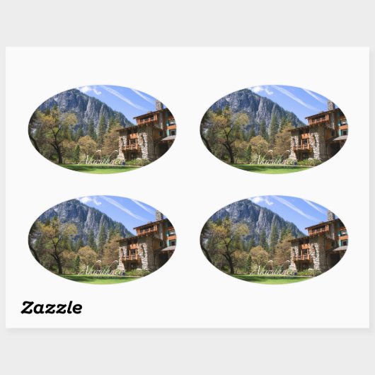 Sticker Ovale Ahwahnee (Feuille)
