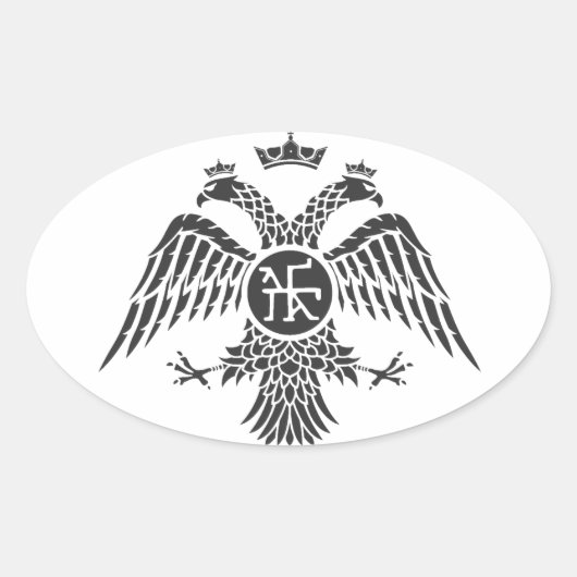 Sticker Ovale Aigle Palaiologos (Devant)