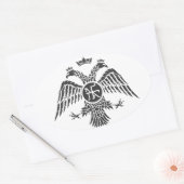 Sticker Ovale Aigle Palaiologos (Enveloppe)