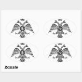 Sticker Ovale Aigle Palaiologos (Feuille)
