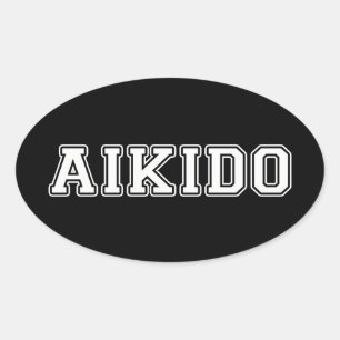 Sticker Ovale Aikido