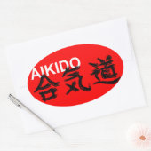 Sticker Ovale Aikido (Enveloppe)