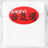 Sticker Ovale Aikido (Sac)