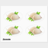 Sticker Ovale Ail (Feuille)