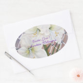 STICKER OVALE AIMER PÂQUES .. (Enveloppe)