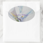 STICKER OVALE AIMER PÂQUES .. (Sac)