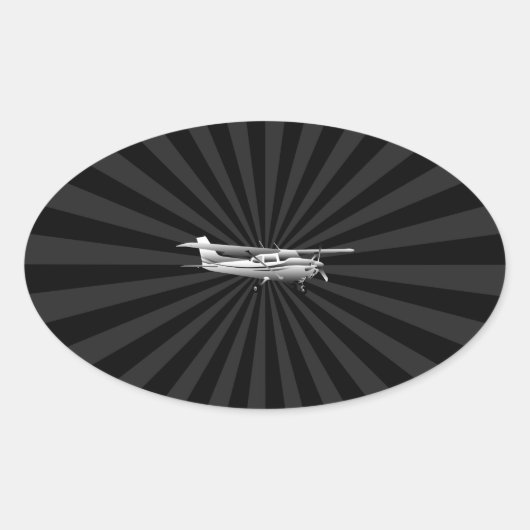 Sticker Ovale Aircraft Classic (Devant)