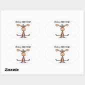 Sticker Ovale Aisément A'moose (Feuille)