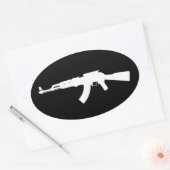 Sticker Ovale ak47 (Enveloppe)