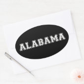 Sticker Ovale Alabama (Enveloppe)