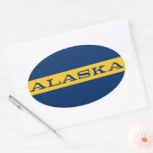 Sticker Ovale Alaska (Enveloppe)