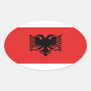 Sticker Ovale Albanie