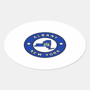 Sticker Ovale Albany New York
