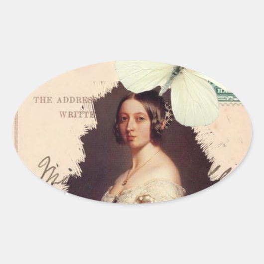 Sticker Ovale Alexandrina Victoria (Devant)
