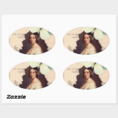 Sticker Ovale Alexandrina Victoria (Feuille)